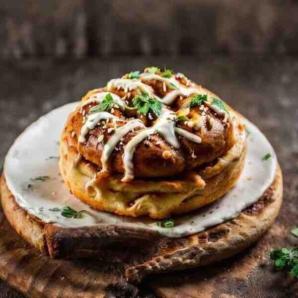 Булочки с соусом Манты